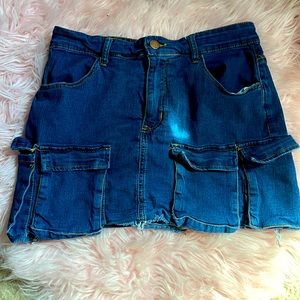 ꕥCute blue jean skirt